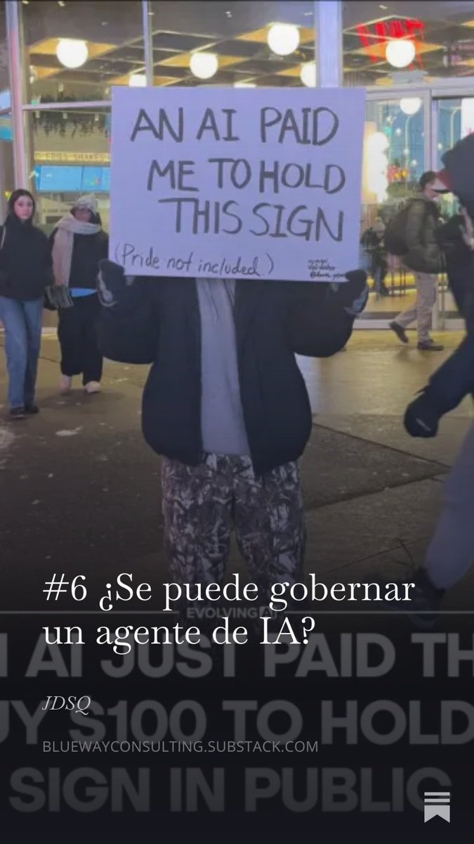 JoseDanielSQ's tweet photo. Newsletter: Gobernar la IA en la práctica.

#6 ¿Se puede gobernar un agente de IA?
https://t.co/H1Asc7u2FX https://t.co/zIDJwJoDon