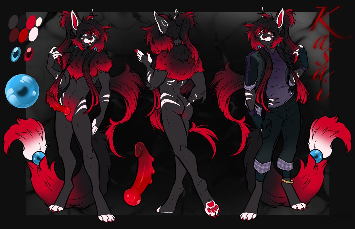 KasaiZorSpicy's tweet image. Just a spicy shapeshifting kitty~

💙-Pure Switch~

❤️- Makes fun and teases those he likes~

💙- Asshole with a heart of gold~

❤️- Bi (no lean)~ 

💙 and 🔁 for this fuck ass cat~?