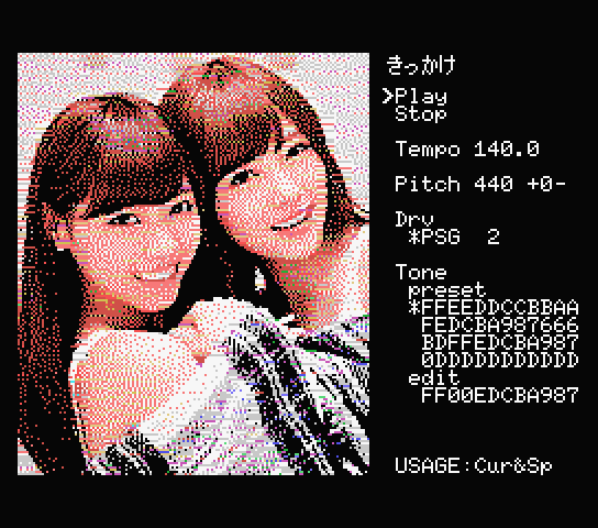 fukui_keeekn's tweet photo. 「きっかけ」を #webmsx で演奏してみました。曲データを少し変えてみました。#西野七瀬 #白石麻衣 #msx https://t.co/eeu0Shv28F https://t.co/ghtqZ67tm6