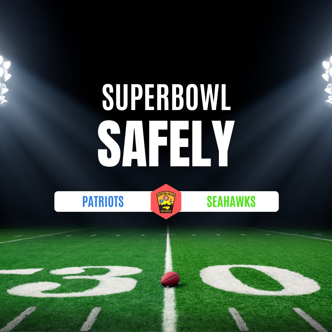 cityofwsfire's tweet image. 🔥🏈  Are you Super Bowl ready? Remember, whether you're grilling or cheering, safety comes first! Keep your fire extinguishers handy, avoid distractions while cooking and don't forget, no fires during halftime! Stay safe, enjoy the game. #SuperBowlSafely #FireSafety #WSFire