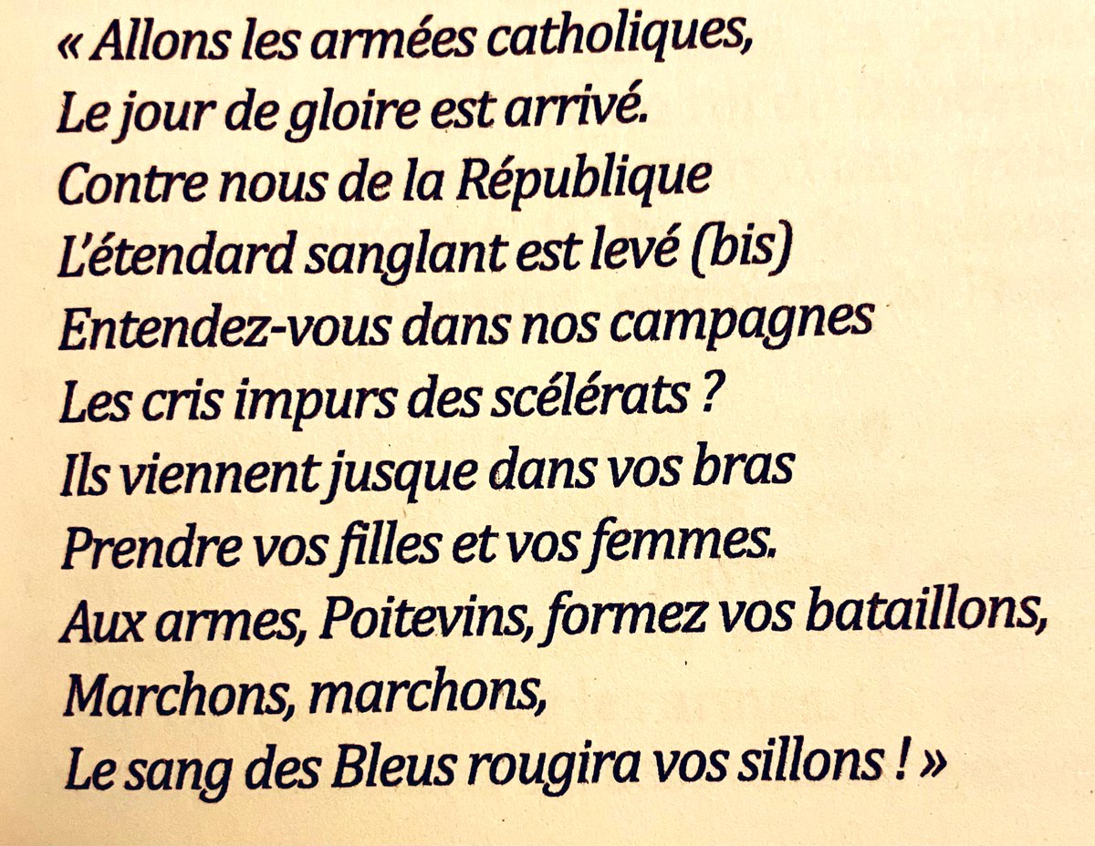 neuroboxing's tweet photo. Une autre version de 1789. 
(Les chevaliers en sabots)

Le terme patriote désigne « les bleus », les révolutionnaires (républicains ) qui massacrent femmes et enfants chrétiens.

« Les Blancs », paysans vendéens, royalistes, défendent la véritable liberté pour Dieu et le Roi. ⚜️ https://t.co/g71Rf3iEnx