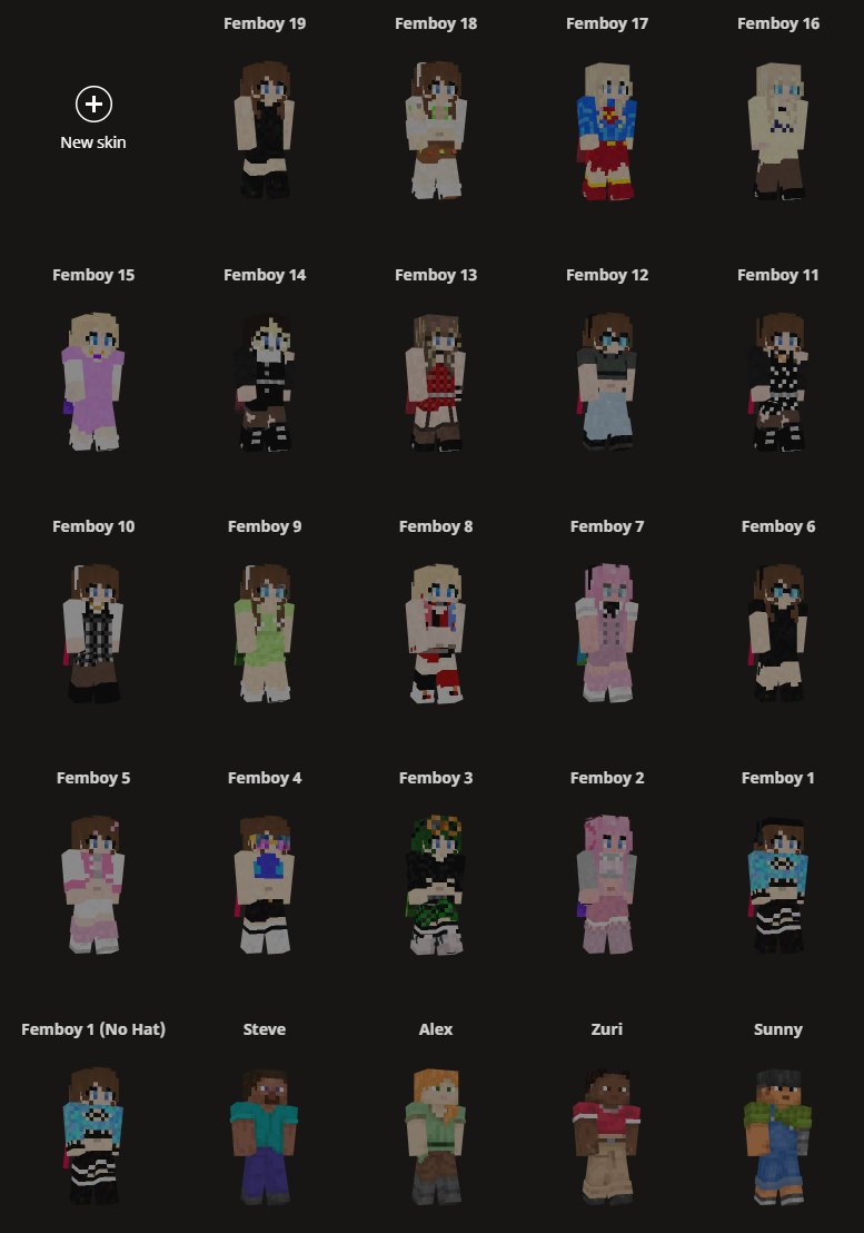 Femboy Minecraft tweet media