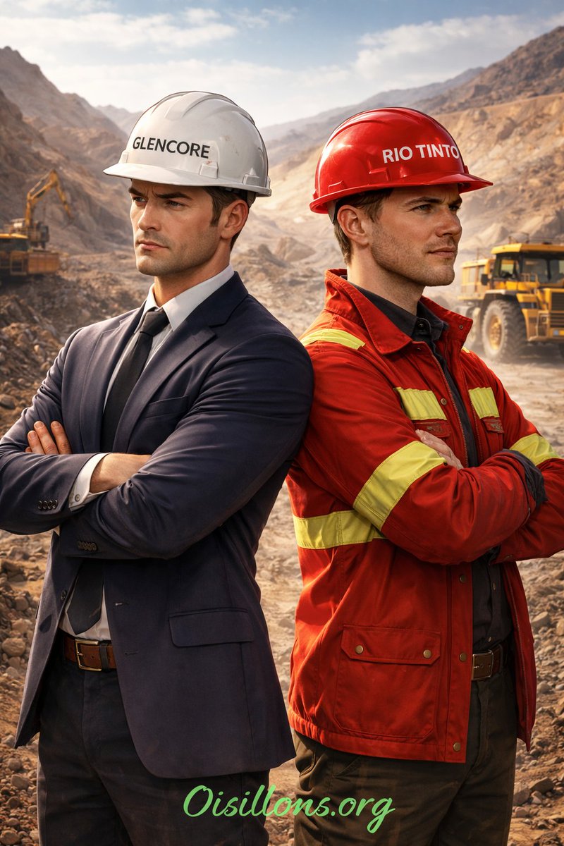 Rio Tinto et Glencore ont mis fin aux discussions sur leur  fusion. 
L 2 géants miniers ne se sont pas mis d'accord  sur certaines conditions notamment le Prix. Une nouvelle qui annule ce qui aurait pu être l'1 d plus importants projets du secteur minier oisillonsinfos.org/2026/02/08/rio…