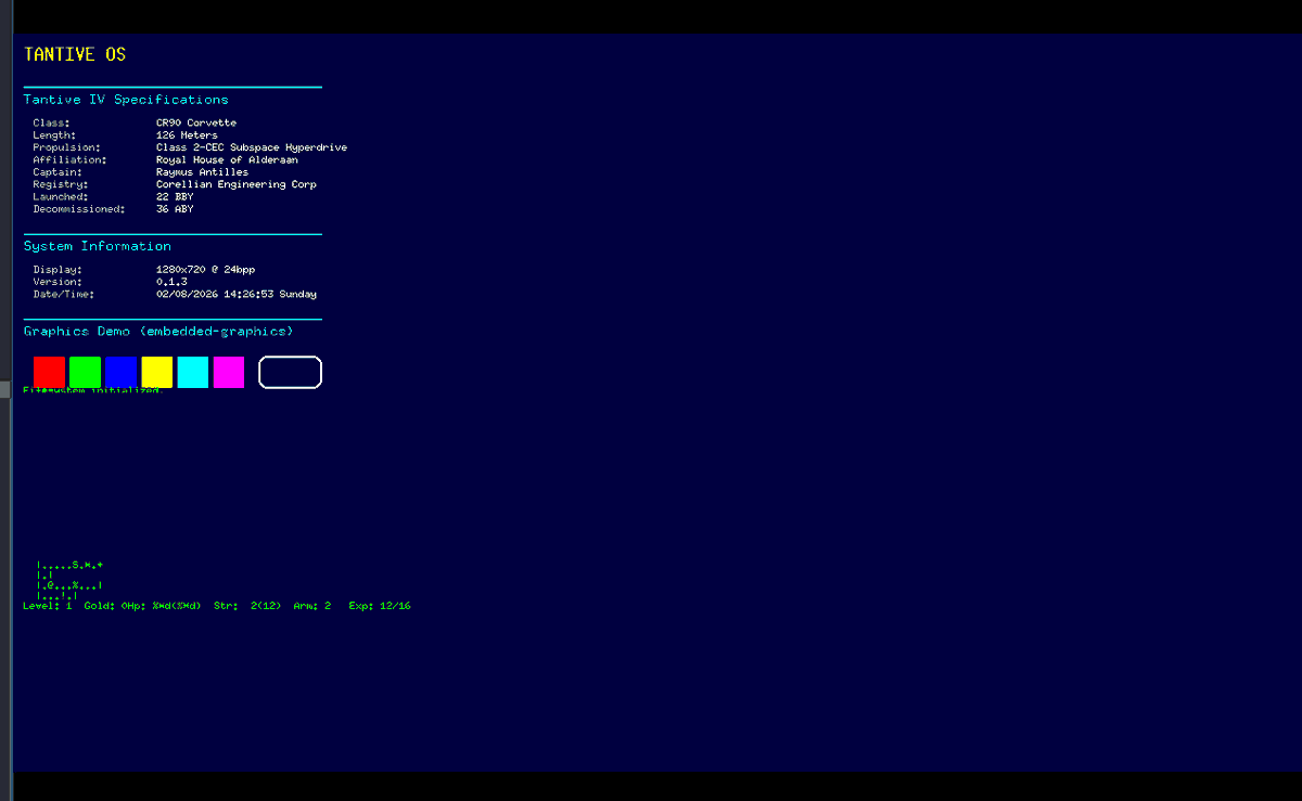 thatzopoulos's tweet photo. Been trying to port ncurses and rogue to my OS all weekend, getting way farther than I thought I would https://t.co/l0GwwoSbrB