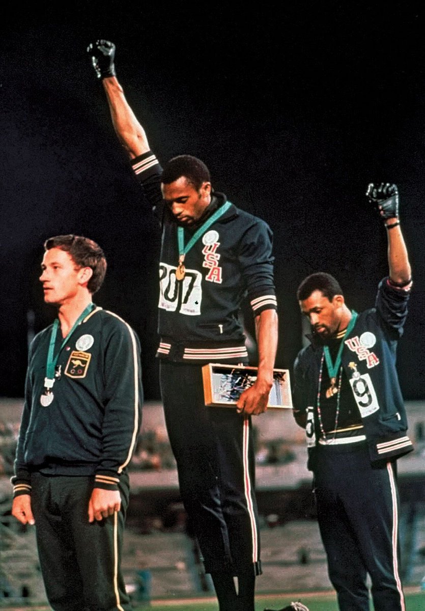 TomDudd's tweet image. Hunter Hess decided to speak his mind. 
Shit, whenever Trump opens his mouth overseas it’s horrible. 
One of the most iconic sports photos of all time. Tommie Smith and John Carlos, 1968 Olympics.
