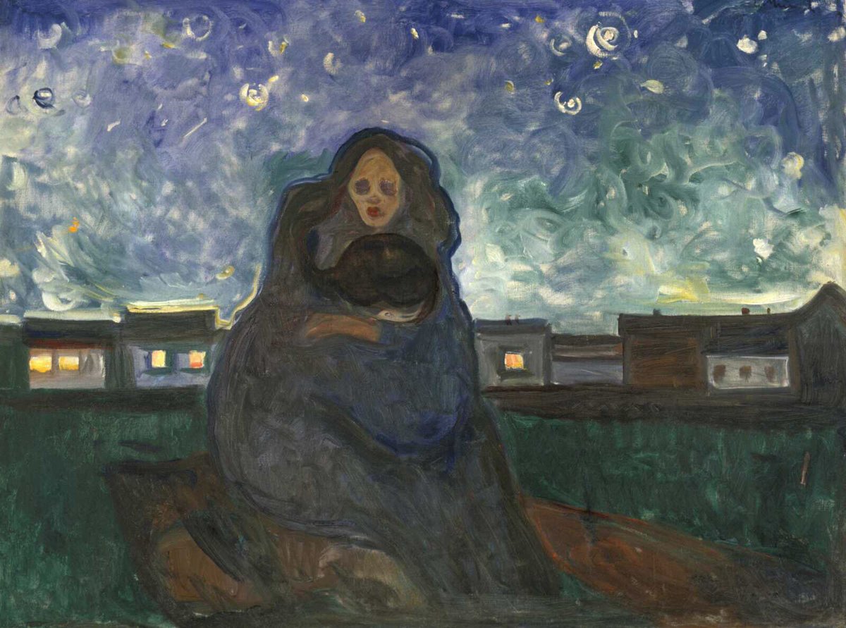 o_exacoustos's tweet image. 📸 Under the stars (Edvard Munch, 1905).