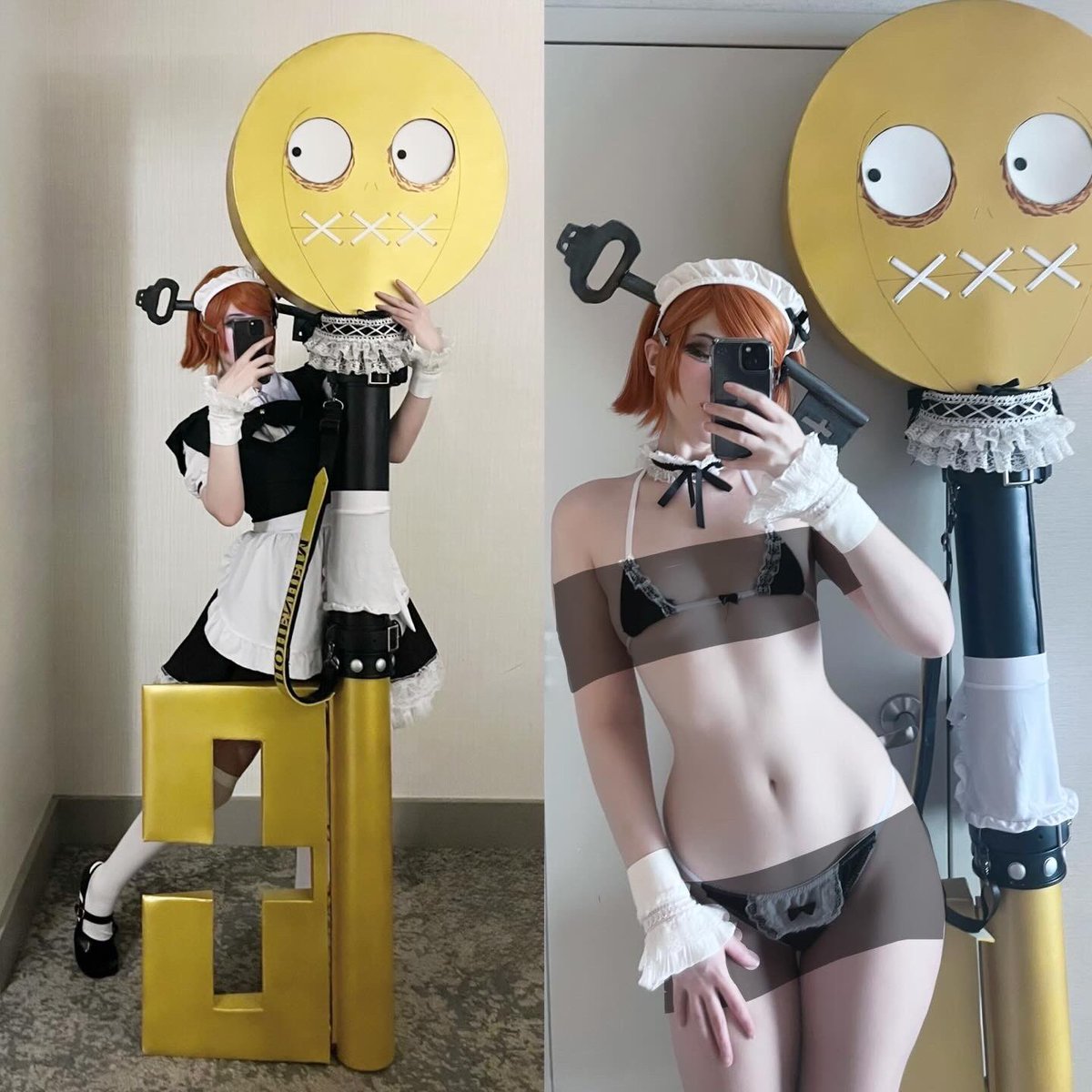 sharkpartyqq's tweet image. maid A.B.A from Guilty Gear 🤍