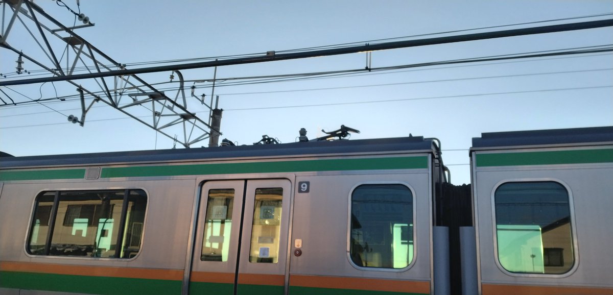 tenpokusen's tweet photo. 宇都宮線情報
パンタグラフがちぎれてる!
下り野木駅近くに1編成あり
全部の車両のパンタグラフ破損
これじゃ自力走行できないね https://t.co/Hh8kdPlXls