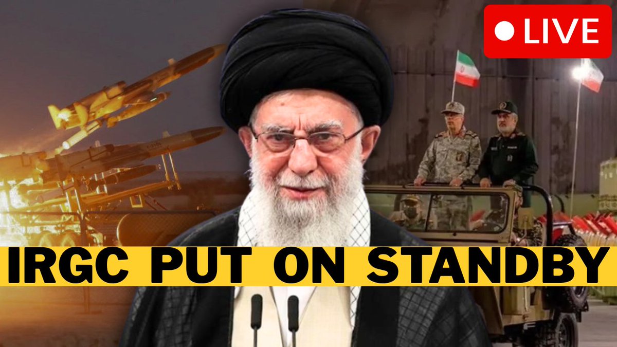 🚨 BREAKING: Khamenei Declares IRGC Ready To Attack Israel - Iran In State Of War

WATCH: youtube.com/live/ThfCkJGDx…