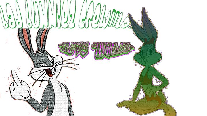 Art of the Day! ""The Bad Bunniez Crew"". Buy at: ArtPal.com/lucewilliz?i=1…
