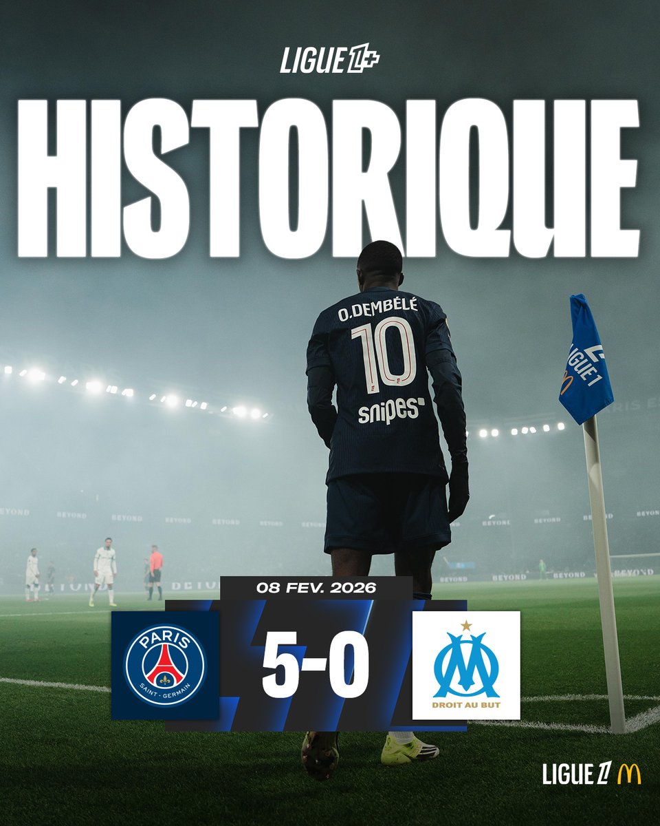 Un MATCH qui fera DATE 🤯

Il s'agit de la plus large victoire de l’histoire dans un Classique !