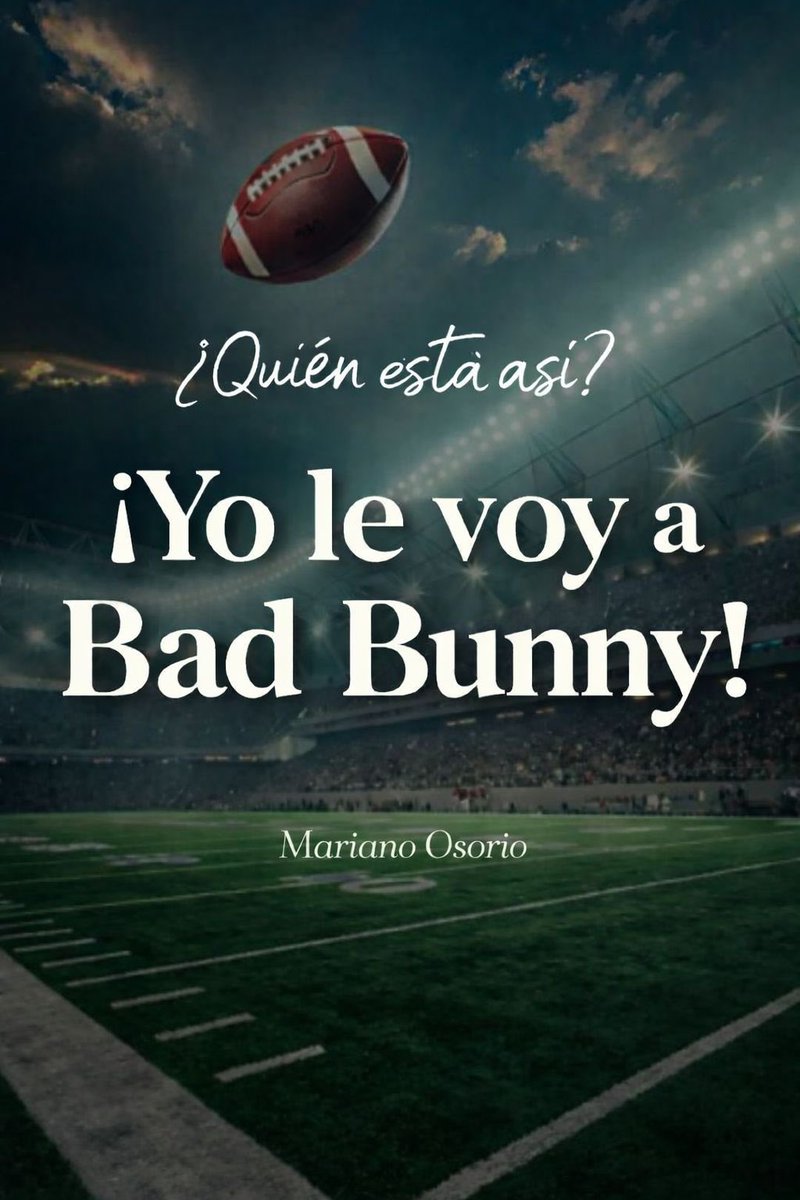 ¿Qué dices tú? 

#BadBunny #SuperBowlLX 

#PiensaPositivo