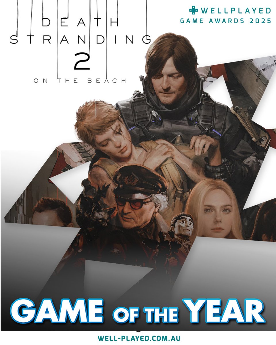 After much deliberation, the winners are in for the WellPlayed Game Awards 2025

Game of the Year – Death Stranding 2: On the Beach

Congrats to Kojima Productions and PlayStation