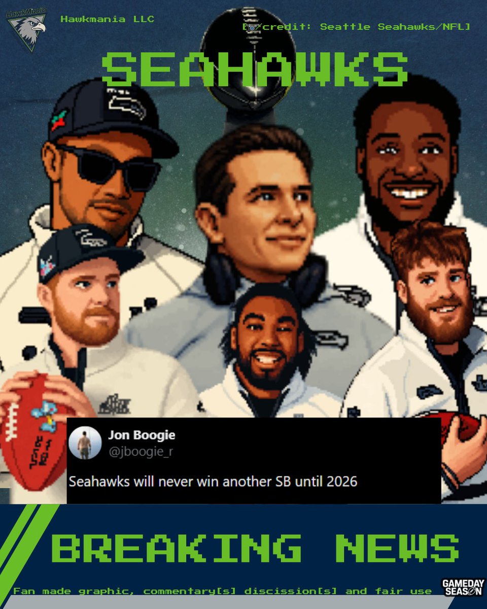 hawkmania4's tweet photo. 🚨WE WON THE SUPER BOWL!!!!

THE #SEAHAWKS GET THEIR REVENGE VS. THE #PATRIOTS:

29-13, THE LOMBARDI IS OURS. https://t.co/0DKtfKLJ0h