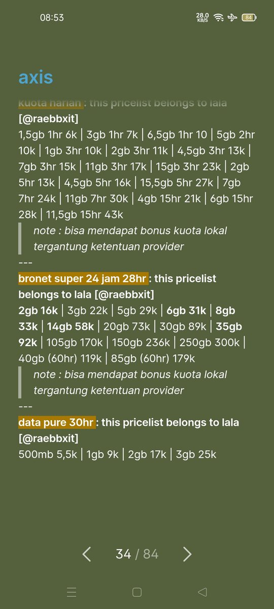 lala — order via wa/tele tweet media
