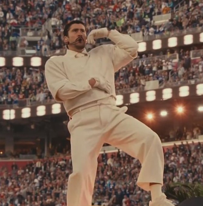 lukalexicon's tweet photo. Bad Bunny shouted out Luka Doncic in his Super-Bowl halftime performance:

"Luka Dončić es el MVP y el jugador con más talento de la liga"

— This translates to: luka is the mvp and the most talented player in the league 😳💥 https://t.co/LgGk3GiFJp
