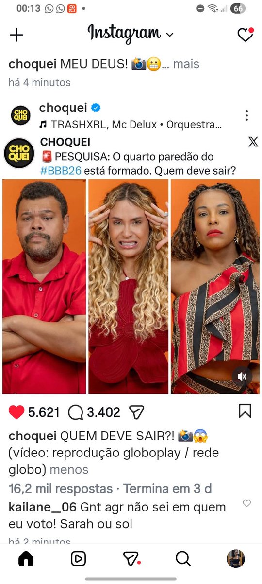 Kailane__06's tweet photo. Nesse paredão estou em dúvida em quem eu voto! Se não Sarah ou na sol 

#BBBB26 #ParedaoBBB https://t.co/p49Becofeb
