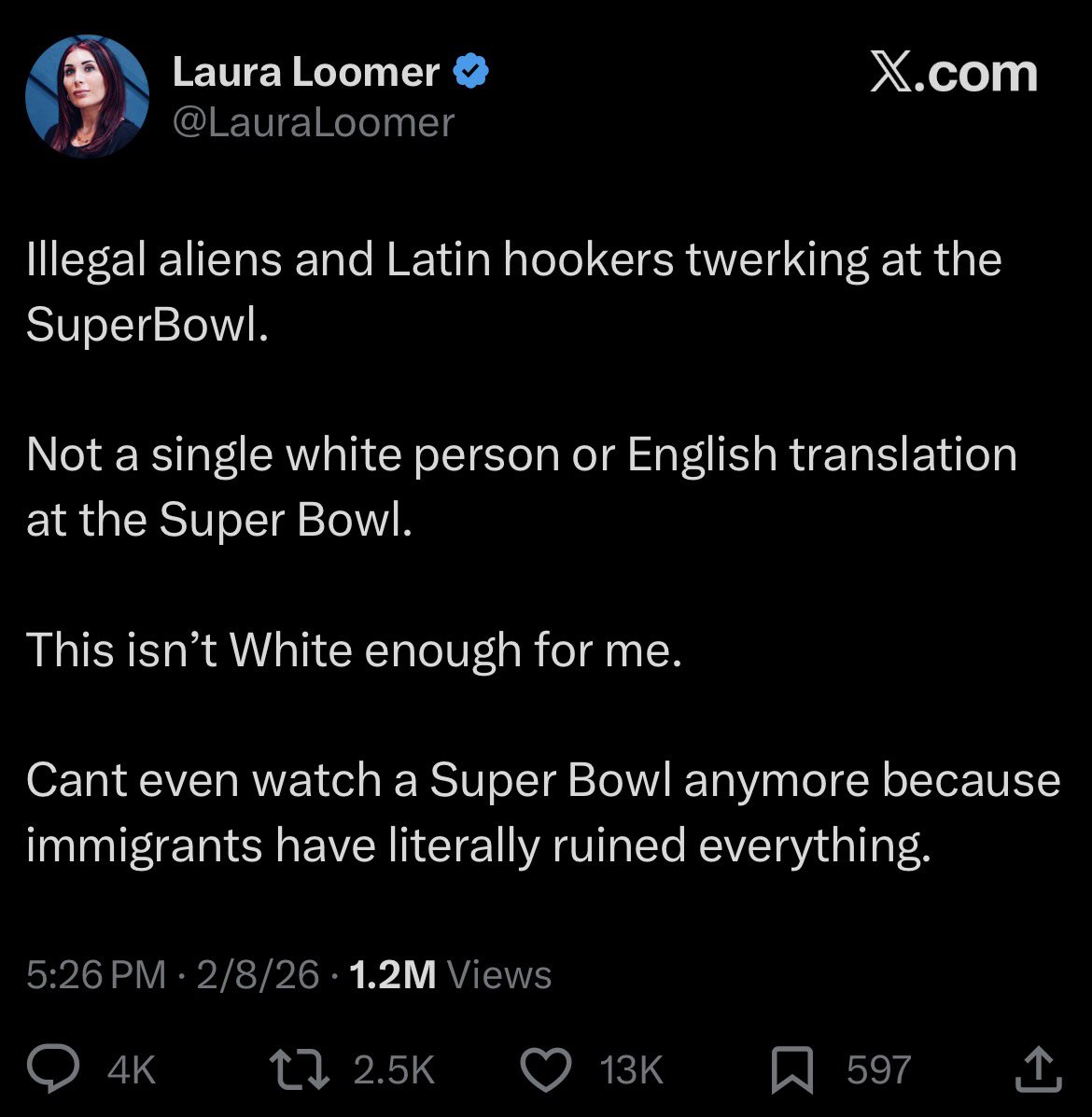 “Isn’t white enough for me”

There you have it folks.