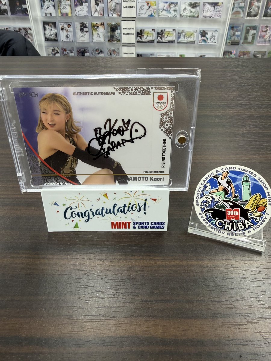 2026 TEAMJAPAN WINTER ATHLETES 坂本花織 直筆サインカード /5 #MINT
