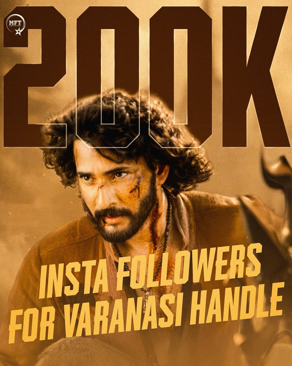 Double Century in Insta for <a href="/VaranasiMovie/">Varanasi</a>, 200K+ Followers 🔱

<a href="/urstrulyMahesh/">Mahesh Babu</a> #Varanasi