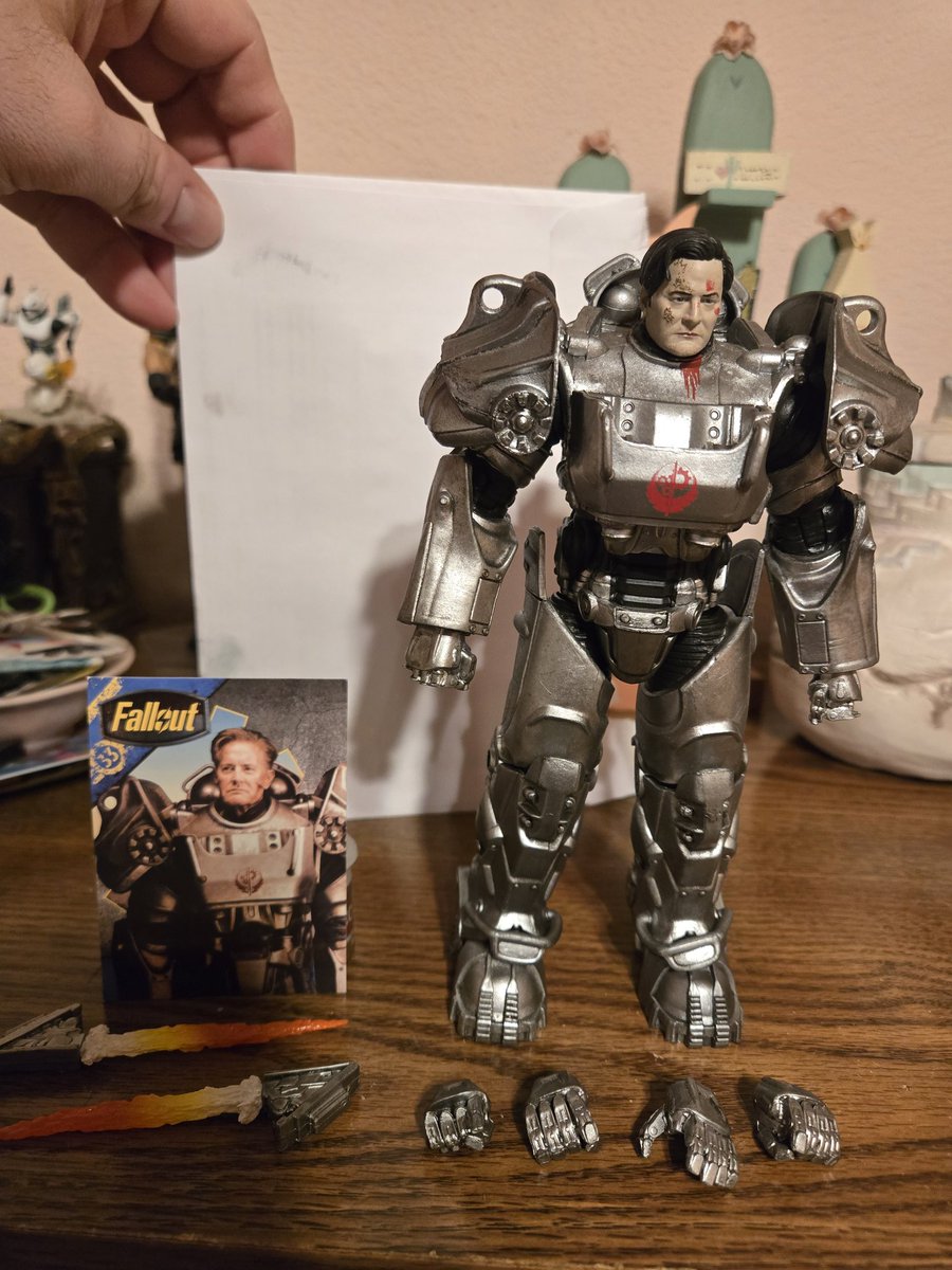 wolfguard75's tweet photo. @Fallout just got my hands on McFarlane #Fallout figures. Great sculpture and posability. Saw the premium Lucy figure, disappointed that for the price Dogmeat is just a statue. https://t.co/qOe0K1I6kK