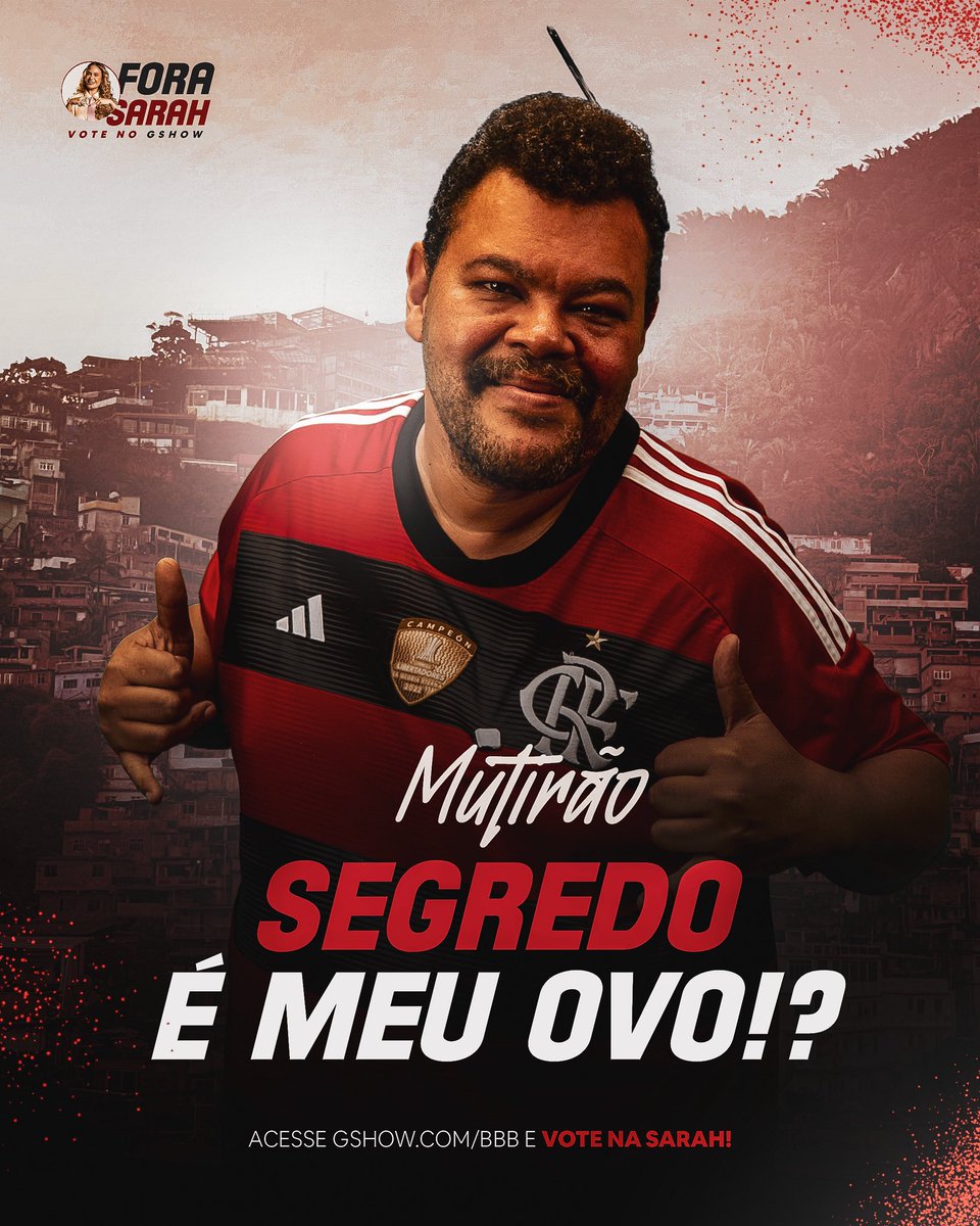 🪮 MUTIRÃO O SEGREDO É MEU OVO. INICIADO 🪮

🗳️ A CADA 10 VOTOS DE TORCIDA, COMENTE UM EMOJI AQUI.

🎯 META: MIL REPLIES.

✅ O voto é para eliminar. VOTE FORA SARAH!

⏰ Encerra às 01h00.

🔗: gshow.globo.com

#ForaSarah #BBB26