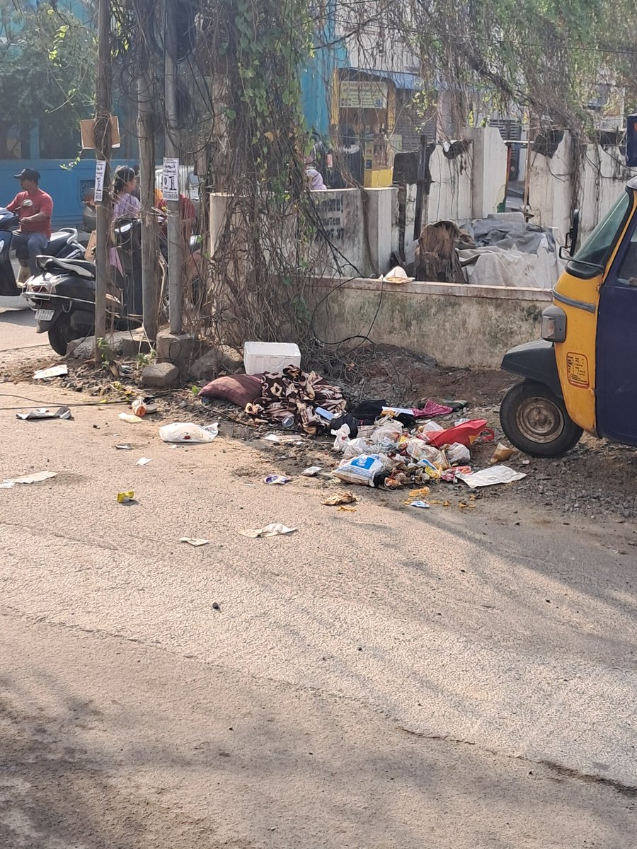 See the cleaning status in Balaji Nagar sixth cross street kolathur ch 99 zone 6 div 66.Ask them to clear immediately.