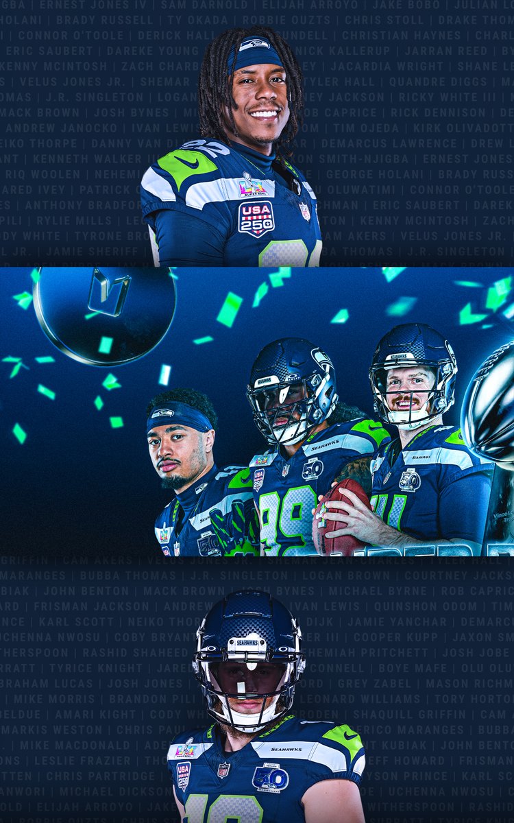 Seahawks's tweet image. SUPER BOWL LX CHAMPIONS ‼️