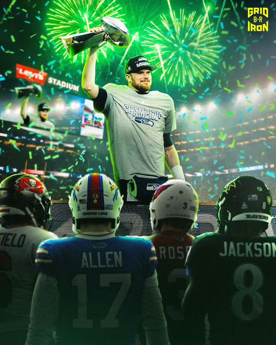 BleacherReport's tweet image. Sam Darnold is the first QB from his stacked draft class to win the Super Bowl 😱