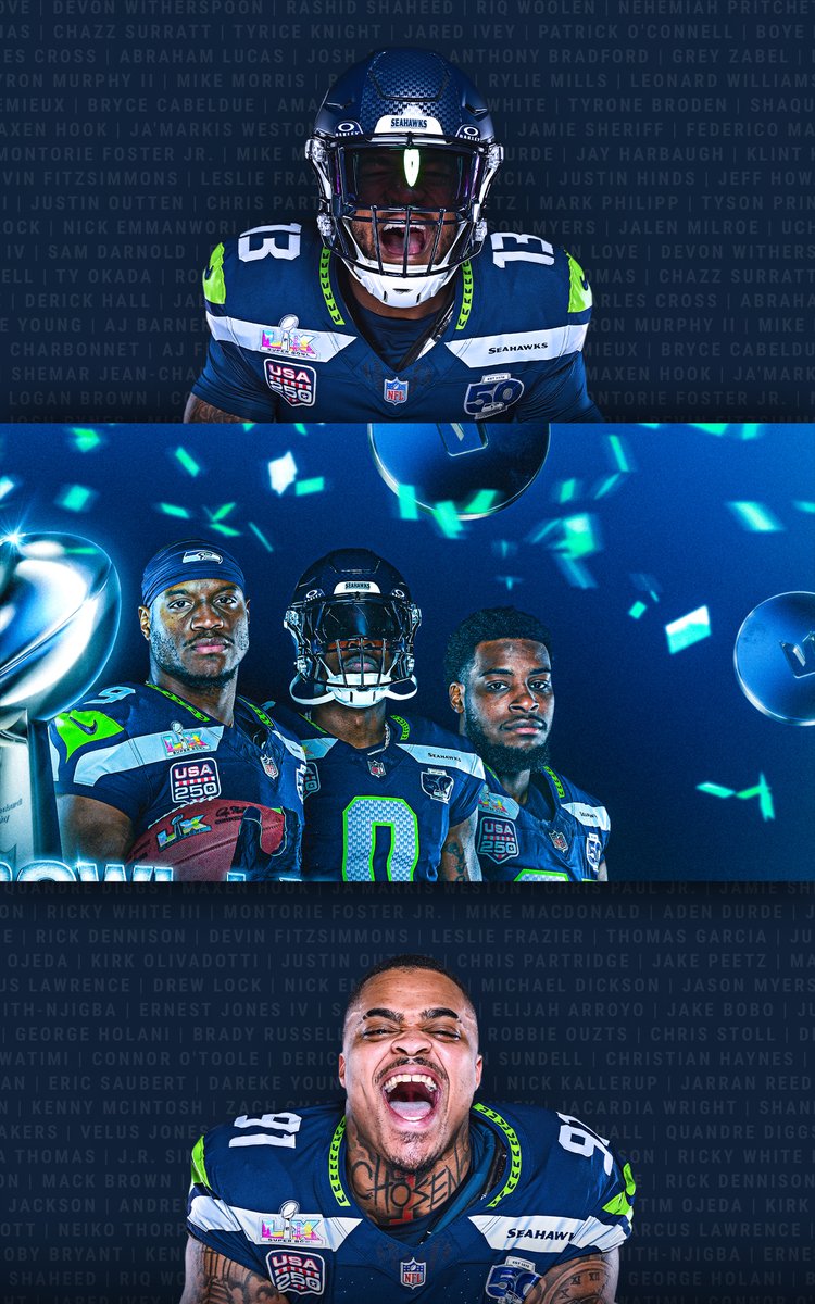 Seahawks's tweet image. SUPER BOWL LX CHAMPIONS ‼️