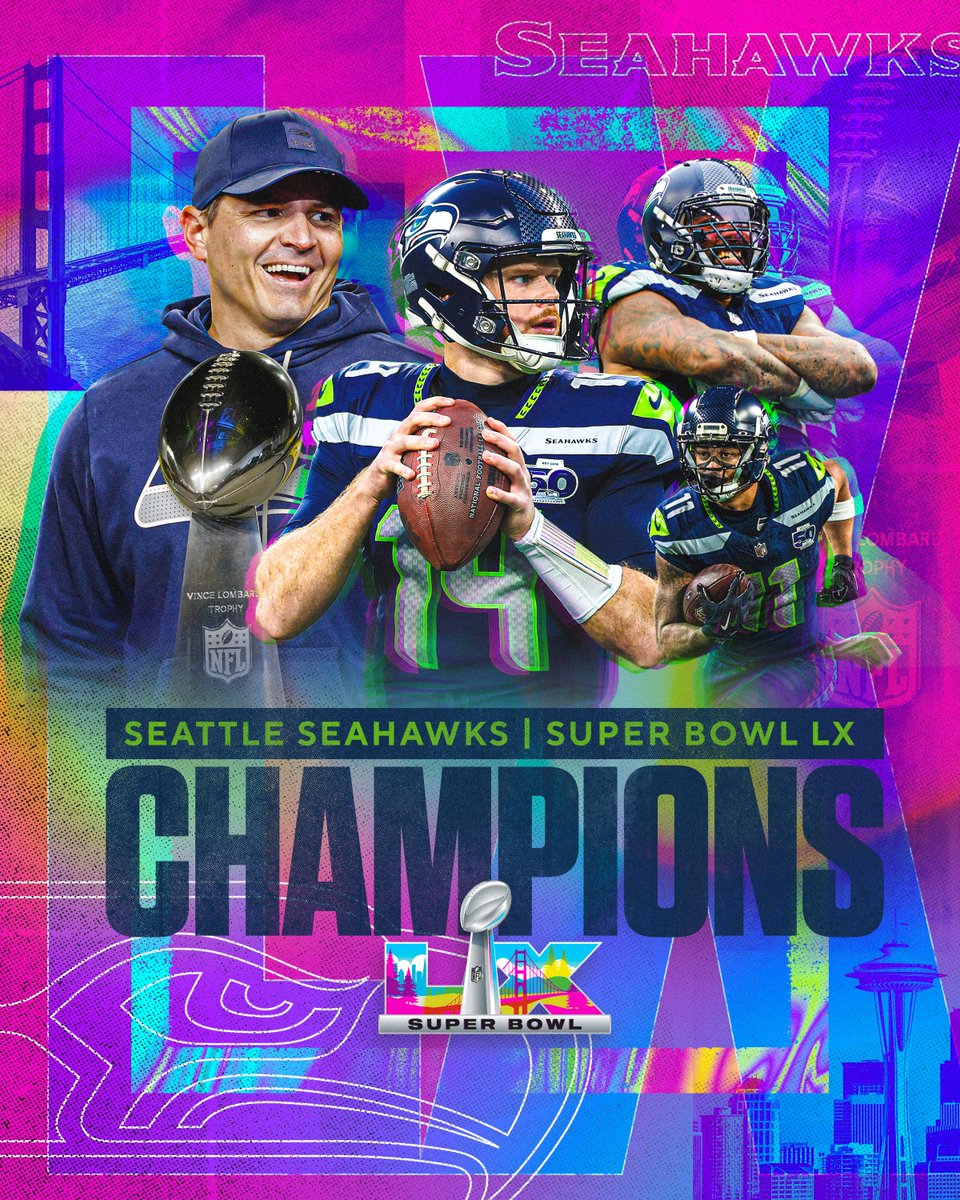 THE SEAHAWKS HAVE WON THEIR 2ND SUPER BOWL IN FRANCHISE HISTORY