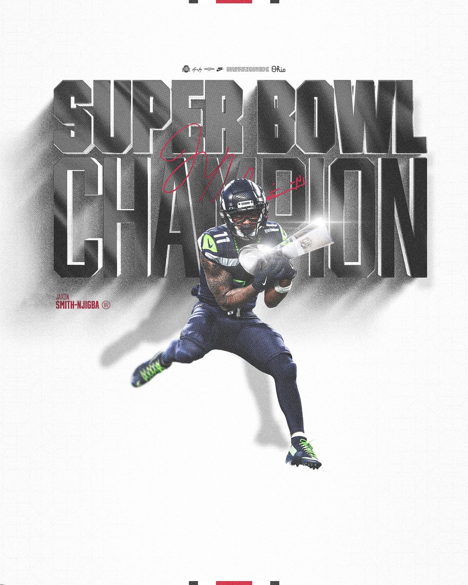 OhioStateFB's tweet image. OPOY ✅ 
Super Bowl Champion ✅ 
     
@jaxon_smith1 x #GoBucks 🌰