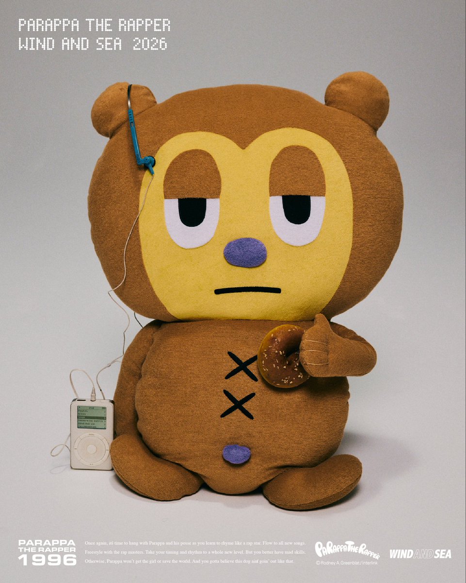 Parappa The Rapper x WIND AND SEA Collaboration Collection