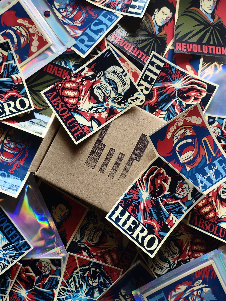 ⚡ STICKER DROP ALERTS ⚡

Custom One Piece political themes by Pim. 🔥

Xebec — Dragon — Roger — Kuzan — Akainu — Garp

✔ Premium outdoor/indoor quality
📦 Box + chrome bag
🎁 3 stickers / pack
💸 RM23 (postage included)

Order via Google Form — limited quantity.
Link at bio.