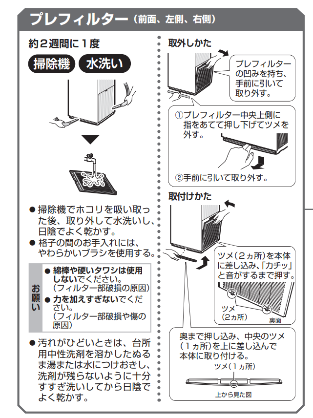 shibanacky そちらは空気清浄機前面のプレフィルターでございます