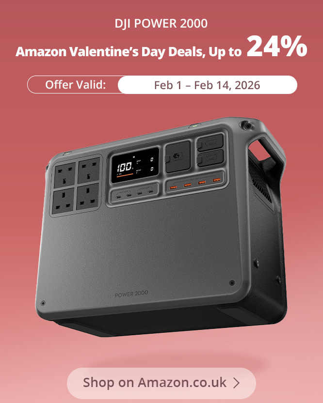 💖 Power up your love this Valentine’s Day! 💝 Enjoy up to 24% OFF on DJI Power portable power stations from Feb 1–Feb 14. Perfect for powering your adventures together! ⚡️📦

Shop now on Amazon.co.uk 👉
brnw.ch/09X302
brnw.ch/09X401