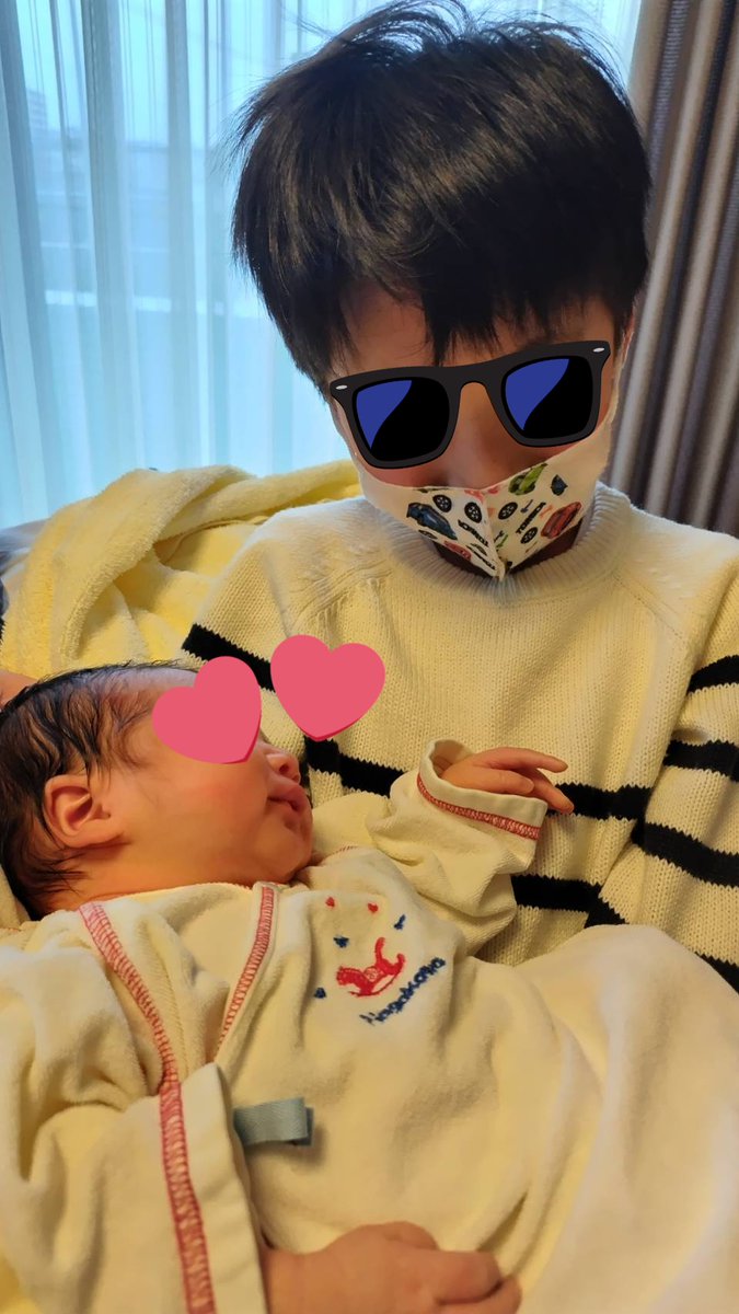 妹の赤ちゃん👶と正式にご対面💕 可愛いです💕可愛いです✨長男もお