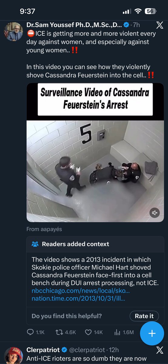 I like how we have information about the actual event below the video that proves it wasn’t what dummy is saying it is but the cop should still be in trouble because that was fucked up