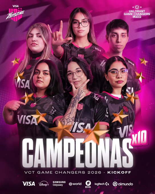 🇦🇷🇧🇷🇨🇱🇲🇽<a href="/KRUesports/">KRÜ</a> siguen siendo reinas de la #GameChangers en la región!

Se sobrepusieron ante Olimpo Gold en una de las finales más polémicas que ha habido en la historia del circuito.

Además, me gustaria destacar que una chilena se suma a la lista de campeonas, 🇨🇱<a href="/1ponix/">KRÜ ponix</a> 👏