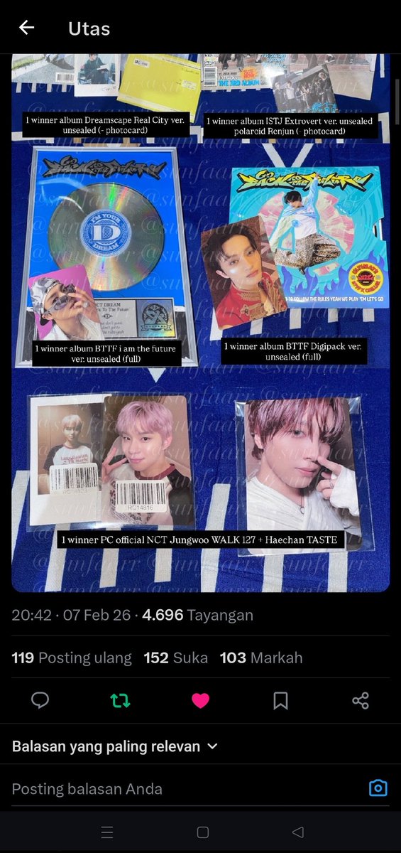 toerr24's tweet image. @toerr24
Semoga ujian koasnya diberi kelancaran dan kemudahan di setiap tahap.
Diberi ketenangan, fokus, dan kesehatan selama prosesnya, serta hasil terbaik sesuai usaha yang dijalani. Aamiin 🤍
Sayang NCT 💚