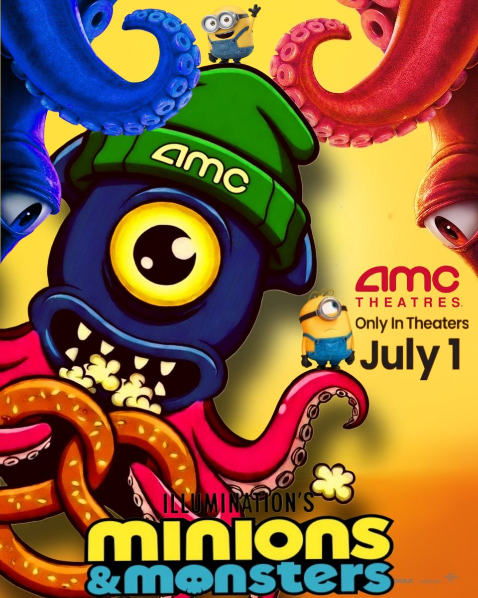 <a href="/DiscussingFilm/">DiscussingFilm</a> #AMCTheatres 💙💚❤️💛
So Fun!🍿 Can't wait!#MinionsandMonsters  <a href="/AMCTheatres/">AMC Theatres</a> this Summer 🌞