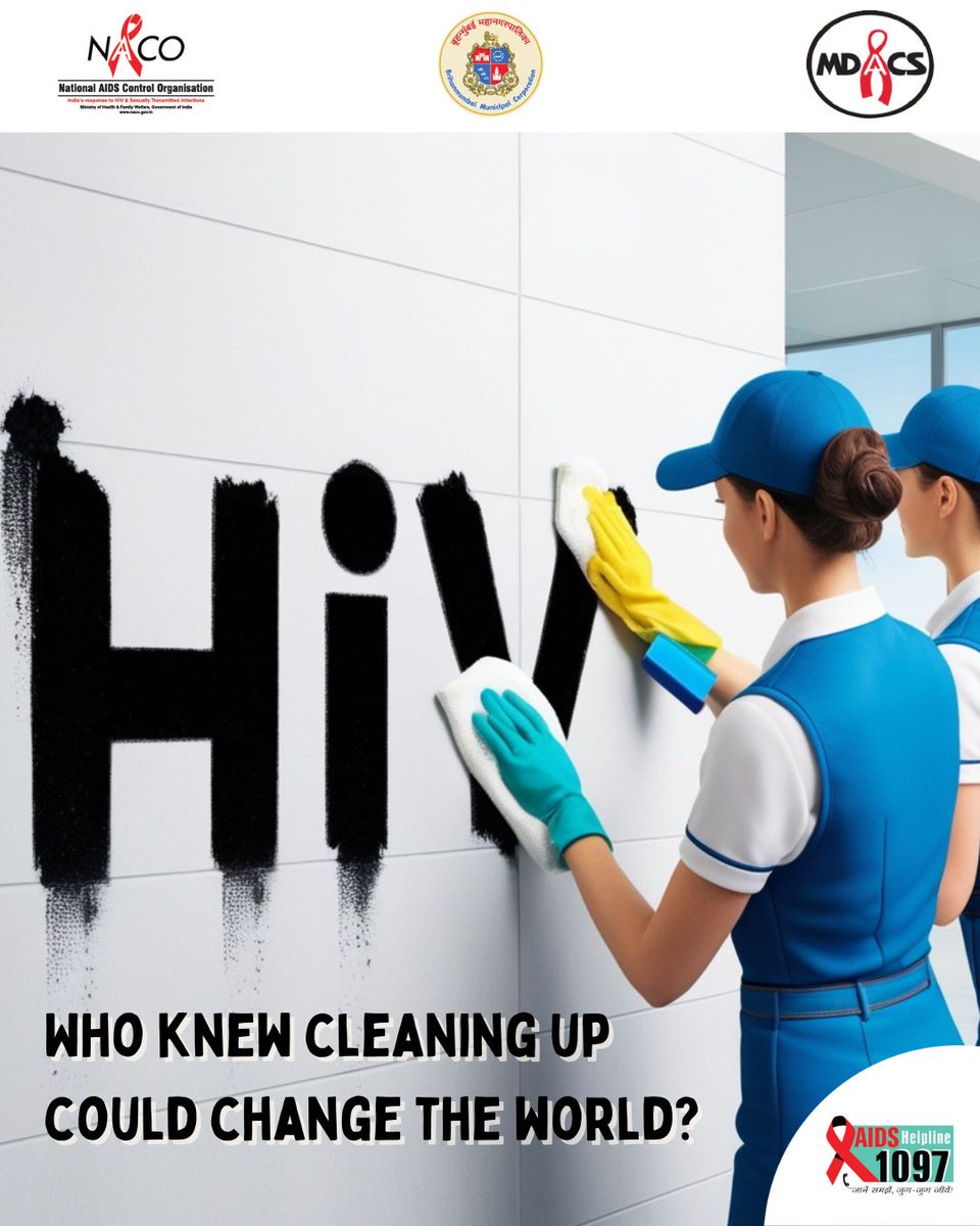 MumbaiAids's tweet image. It’s time to stand together, to take action and make HIV/AIDS a thing of the past. Let’s wipe it out, once and for all!
#StayProtected #HIVPrevention #AwarenessMatters #StopTheStigma #MDACS #NACO #BMC #Call1097 #HIV #AIDS #HIVAwareness