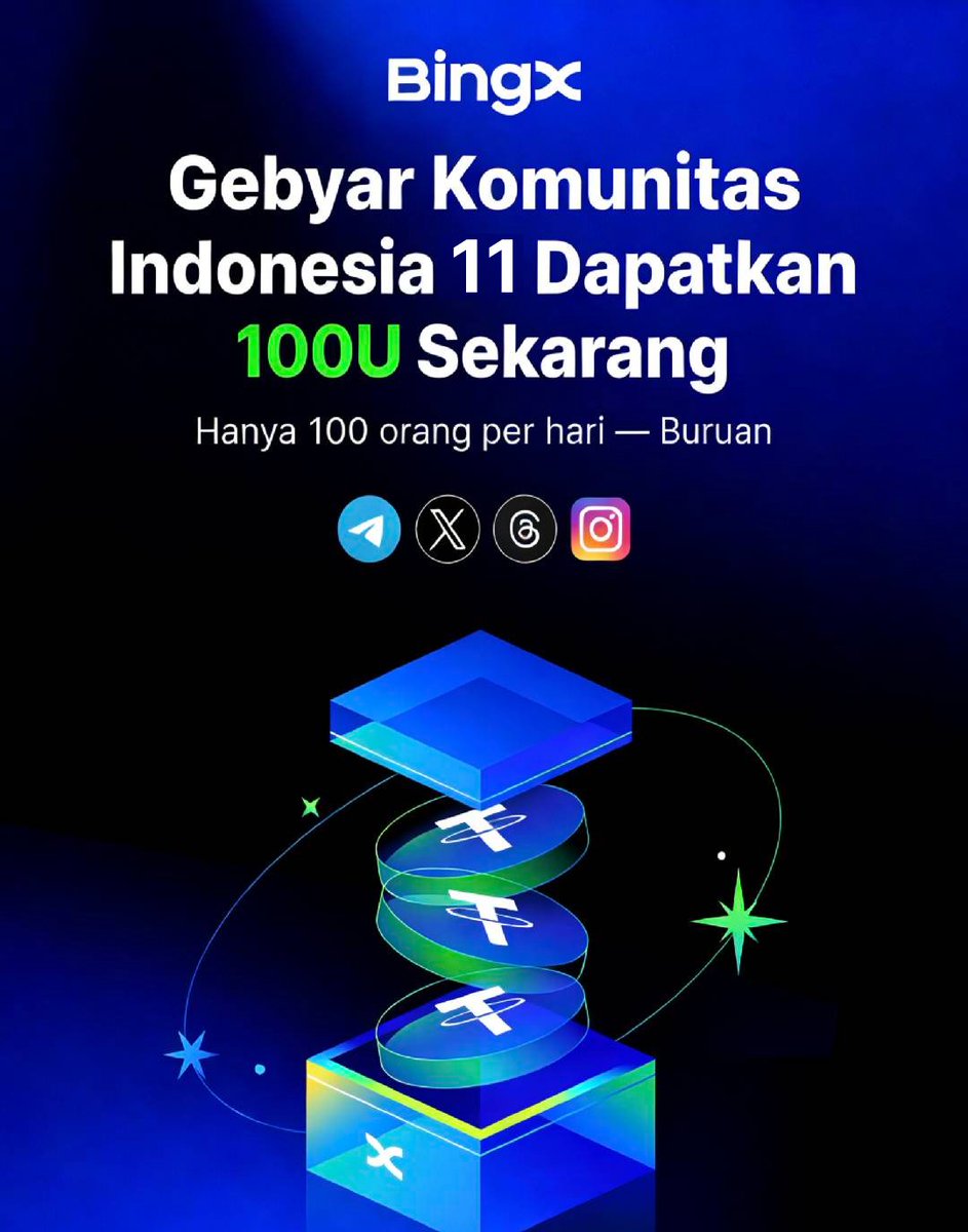 🎉 Musim Kegiatan Komunitas Indonesia Season 11, Manfaat Eksklusif untuk Pengguna Komunitas Datang✨ 🔥 Bonus 100U (Leverage 5x)✅ Klik Sekarang untuk Berpartisipasi 
⏰ 100 Kuota Harian 
🔗 Link Tugas: Telegram→t.me/BingXBahasa 
Link Formulir Lihat di Komunitas