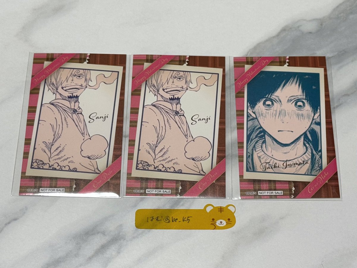 be_k5's tweet photo. 【交換】
新テニスの王子様 ONE PIECE ジャンプショップ ジャンショ バレンタイン バレンタインカード 店舗デザイン

譲￤ワンピース サンジ
　　アオのハコ 猪股大喜

求￤テニスの王子様 跡部景吾

郵送取引希望です。
検索からもお気軽にお声掛けください。 https://t.co/QY7fx5fN5q