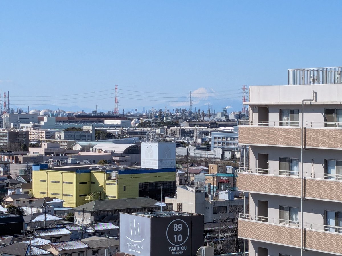 市原市から見えた富士山
#富士山 #屋上からの風景