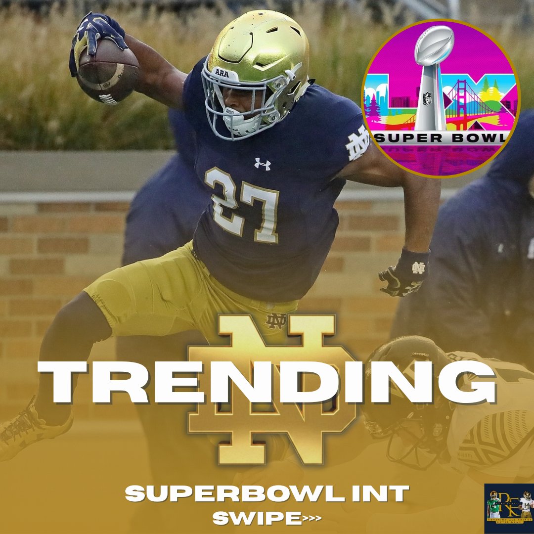 Fravel_Ryan's tweet image. TRENDING: Julian Love with the DAGGER Superbowl INT!☘️

The Irish boyz came out to play in Superbowl 60!

The new DBU continues to grow. #SuperBowlLX