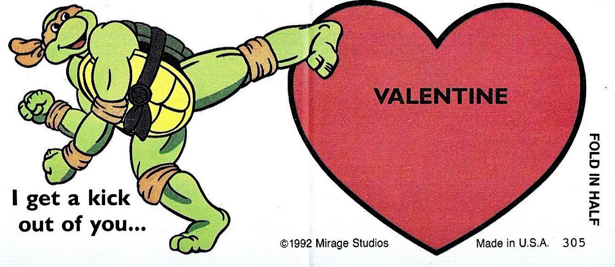 RetroNewsNow's tweet photo. ❤️1991 ‘Teenage Mutant Ninja Turtles’ #ValentinesDay Cards https://t.co/uDaiN0kvFz