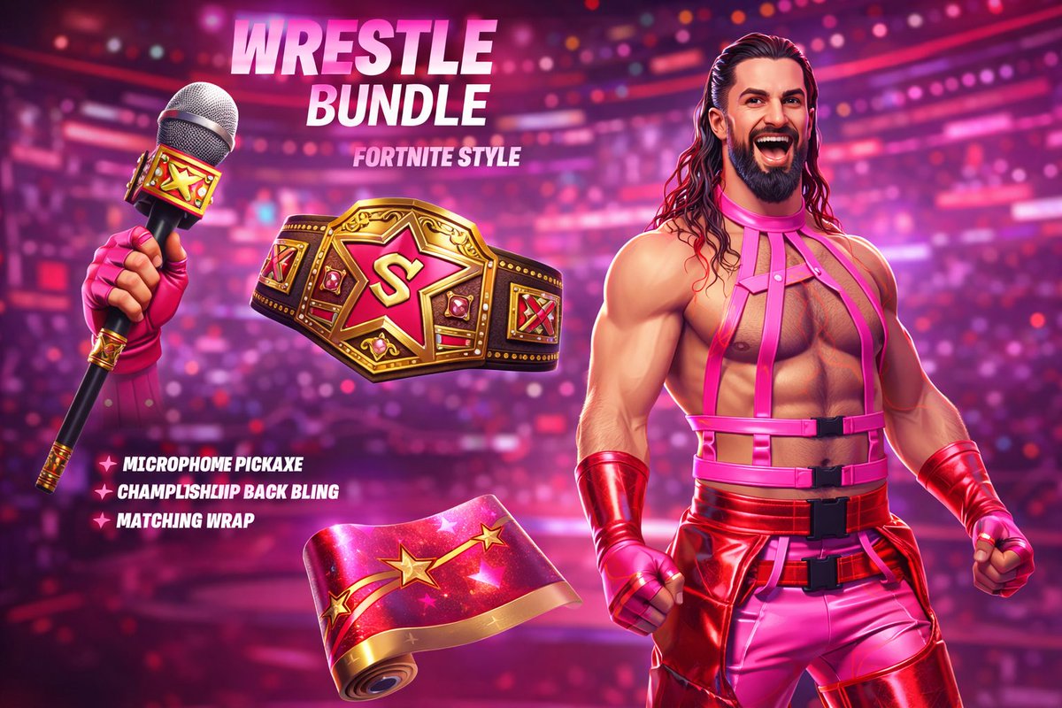 rmunson1286's tweet photo. This is what we should get during the @Fortnite Valentines event ❤️🩷❤️😉@AlexaBliss_WWE @WWERollins #wwe #fortnite #ai #AlexaBliss #SethRollins https://t.co/yu0t8SQpgT