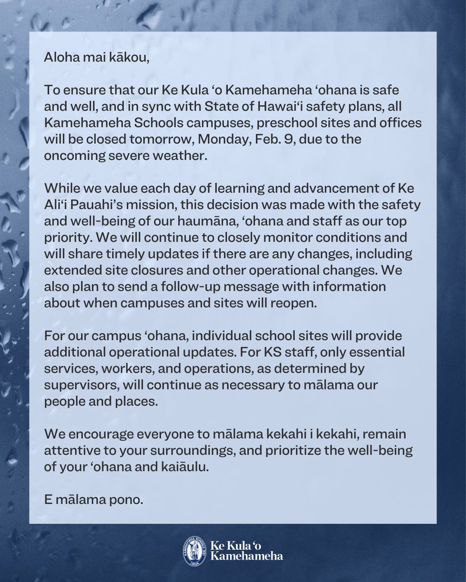 Kamehameha Schools tweet media