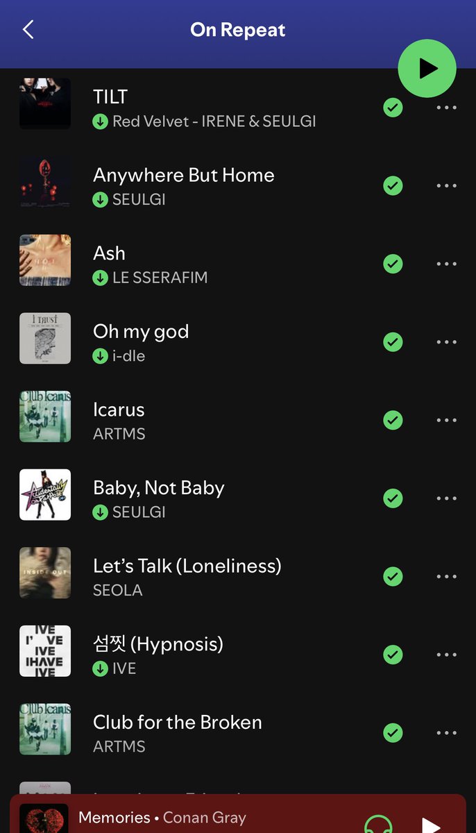 ivesirens's tweet image. icon vs on repeat